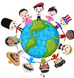 earth multicultural children vector 1013224a